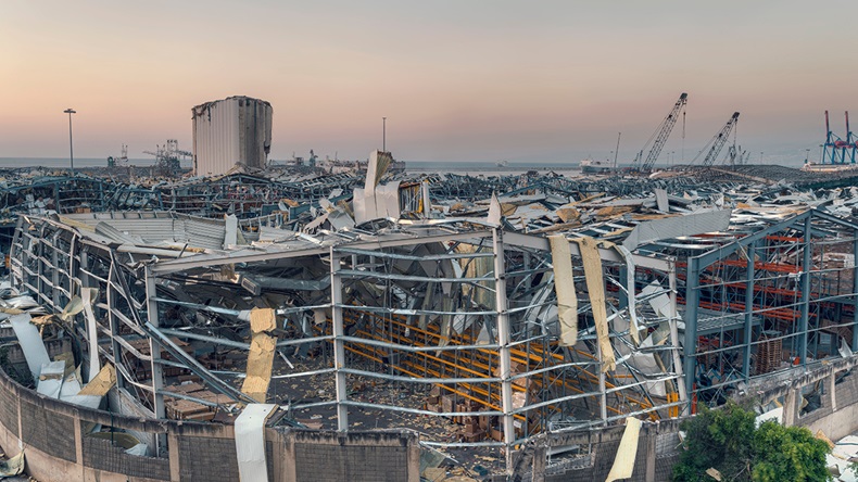 Beirut port explosion (2020) (diplomedia/Shutterstock.com)
