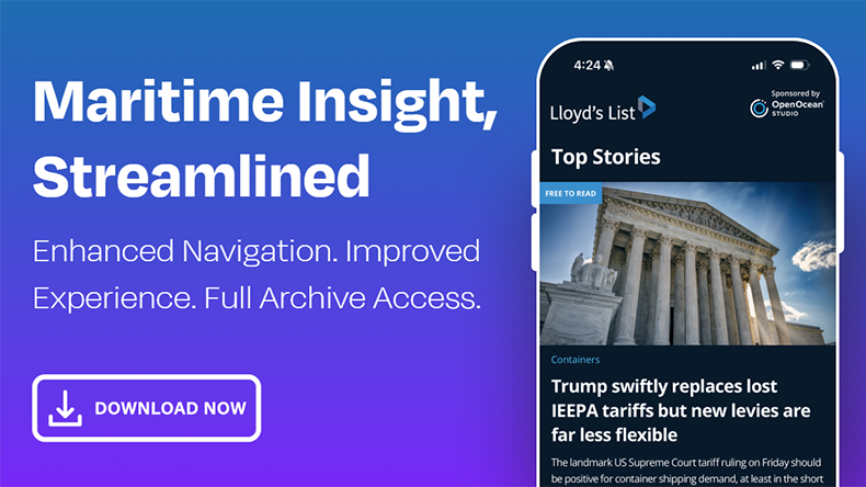 Lloyd's List app banner gradient colours