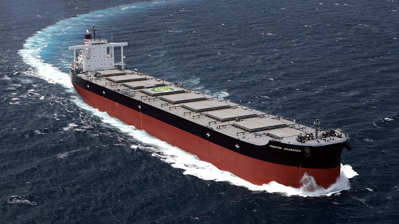Frontier Jacaranda, a bulk carrier that conducted a short trial of biofuels in 2021