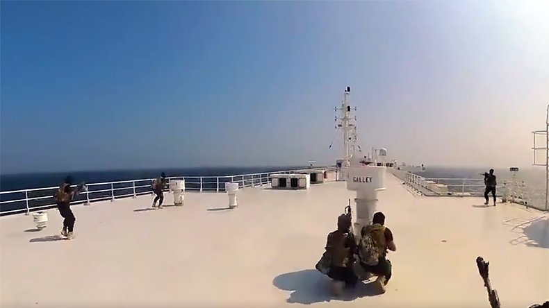 Deck of Galaxy Leader during hijack