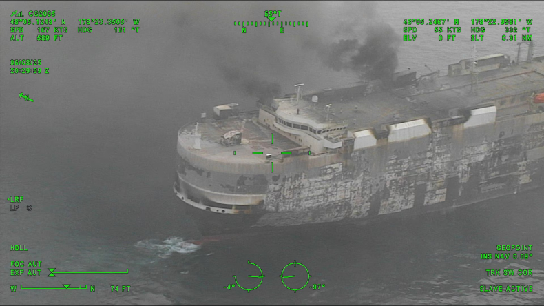 Salvage team arrives at Zodiac Maritime vehicle carrier as fire