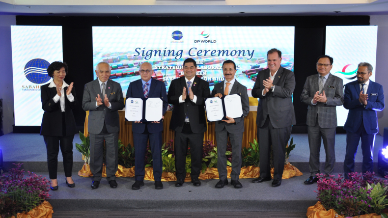 DP World and Sabah Ports signing ceremony for Sapangar Bay Container port 
