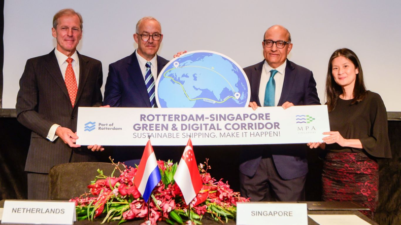 Singapore-Rotterdam Green and Digital Shipping Corridor signing ceremony