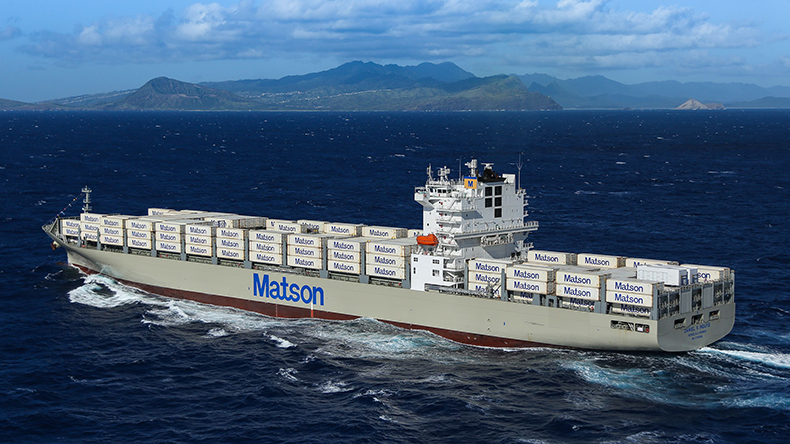Matson containership at sea