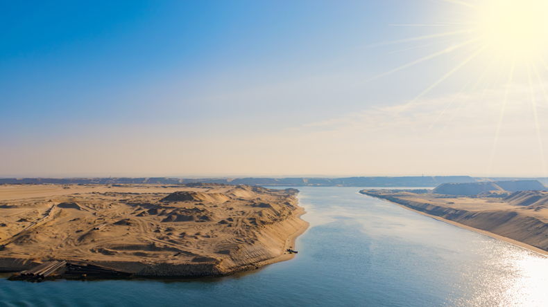 Suez Canal landscape. Credit NAPA/Shutterstock.com