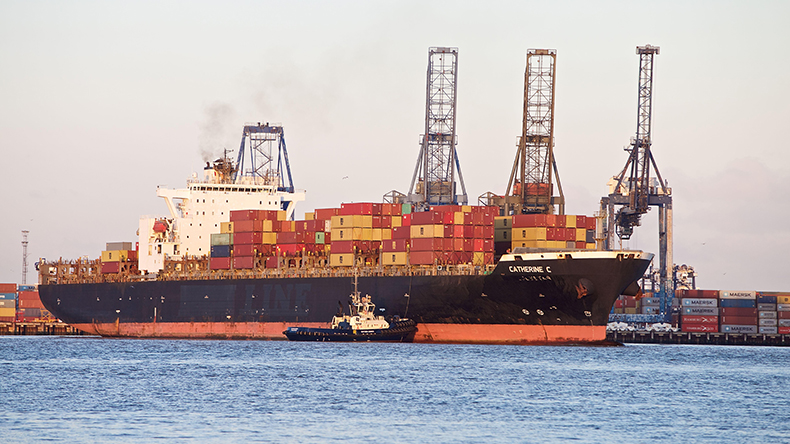 Containership Catherine C at Felixstowe