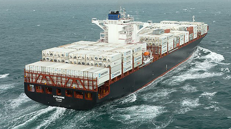 Containership Katherine at sea