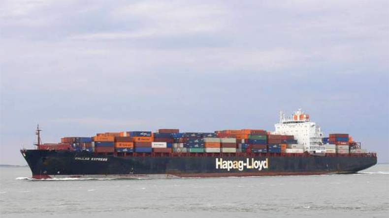 Dallas Express at sea