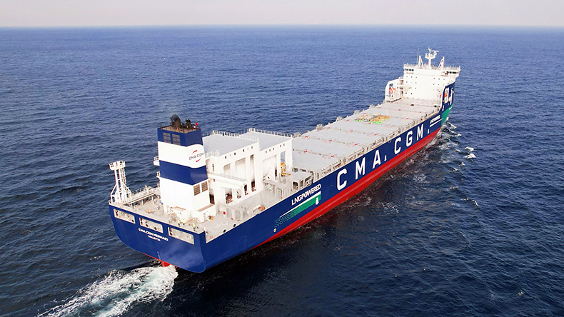 CMA CGM Mermaid containership at sea