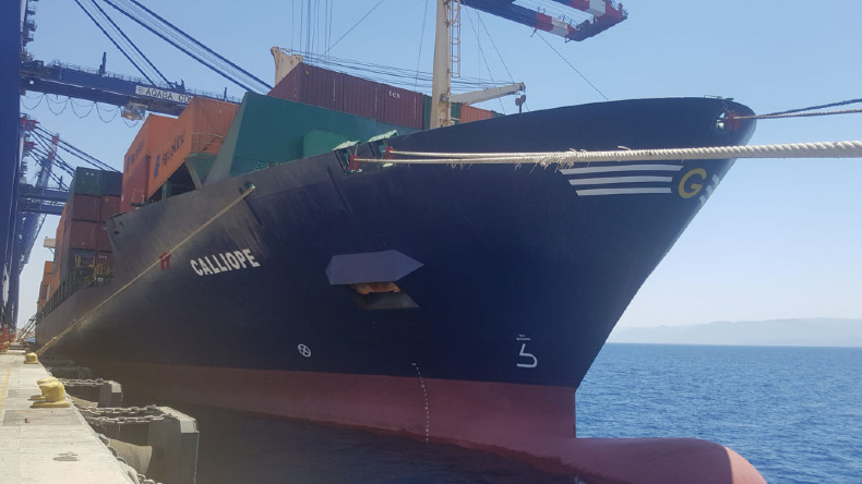 Goldenport 2526 teu containership Calliope built 2002  