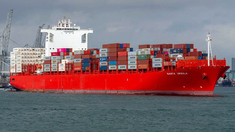 Santa Ursula containership at port