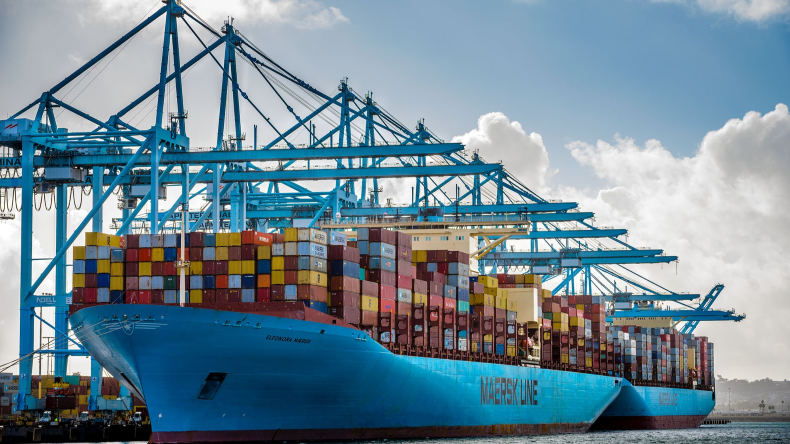 Maersk ships at APM Pier 400 LA