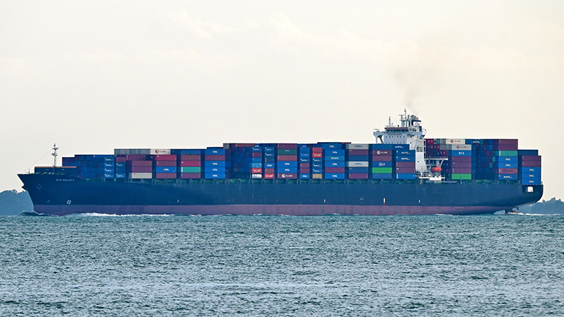 GFS Galaxy_containership that was struck by an unidentified projectile on 110726 off the coast of Oman