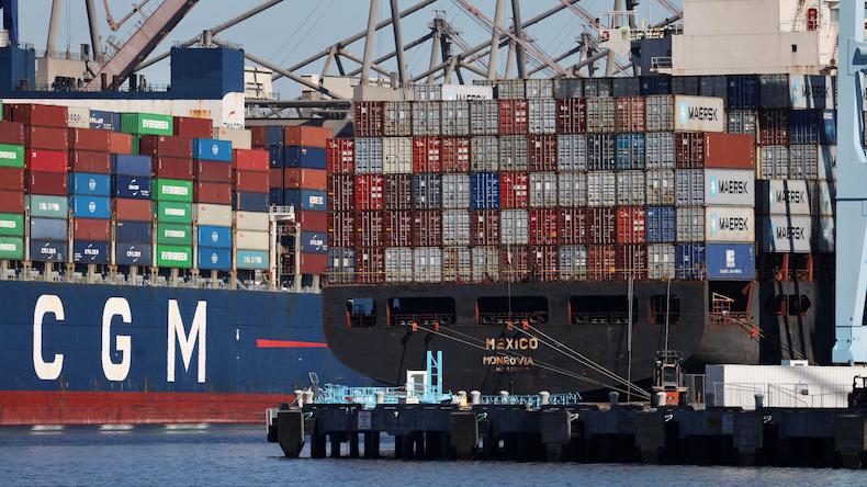 CMA CGM congestion Credit: Xinhua / Alamy Stock Photo