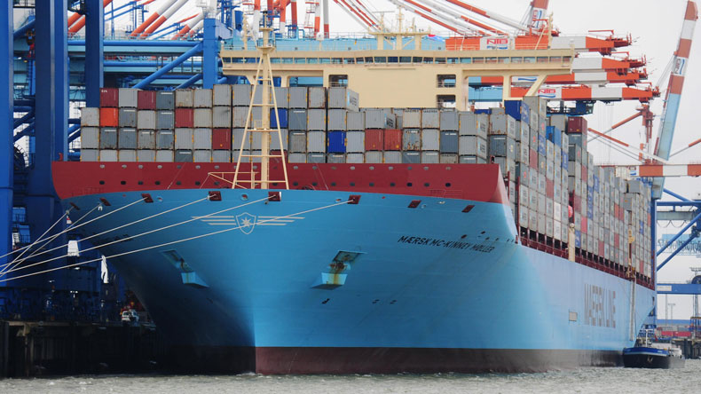 The 18,340 teu Maersk Mc-Kinney Moller