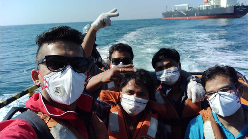 Signed-off crew leave ship