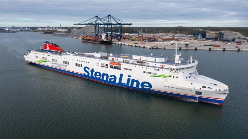 Stena Scandia ferry arriving at port  Credit: Stena Line