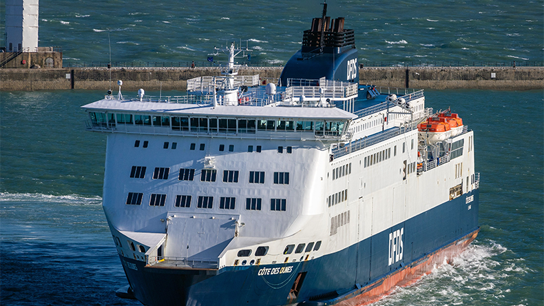DFDS ferry at Dover port