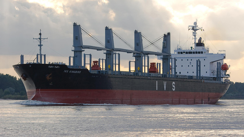 Bulk carrier IVS Kingbird at Hamburg