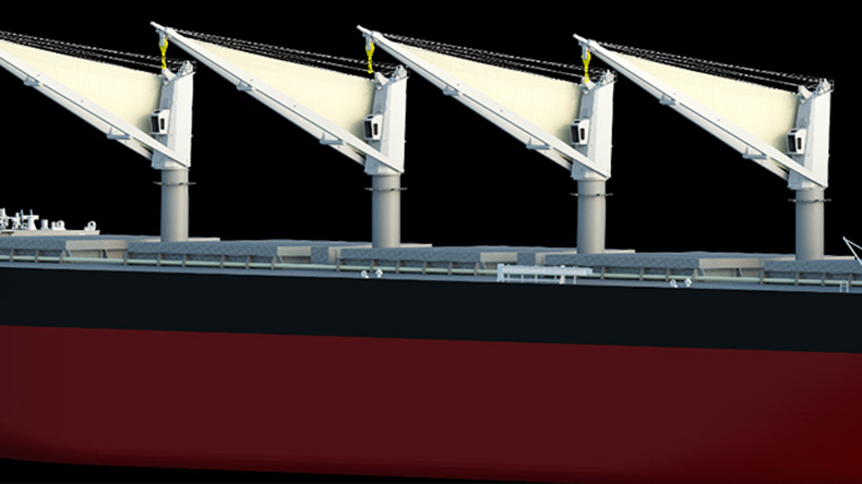 MOL ship equipped with Delta Sail