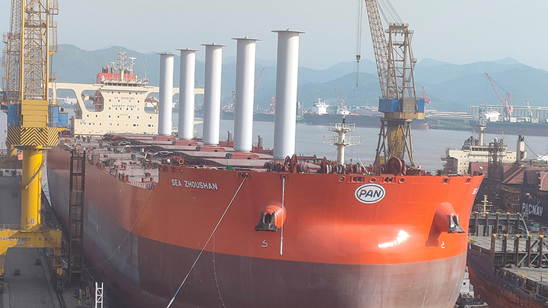Vale first-ever very large ore carrier that will be powered by the wind credit Vale