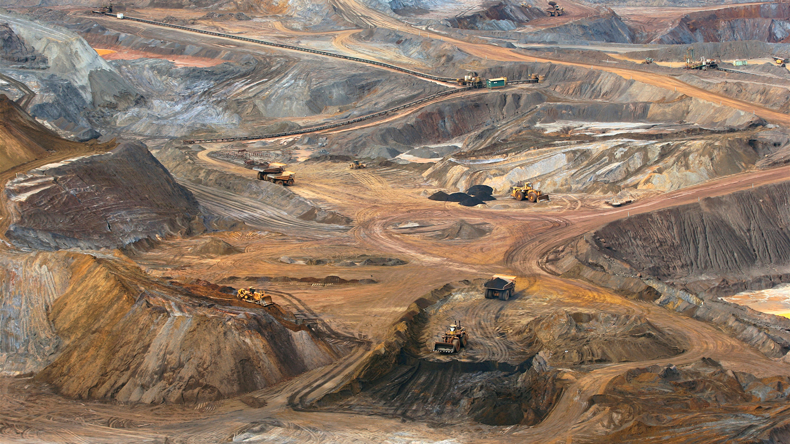 Vale iron ore mining in Minas Gerais, Brazil