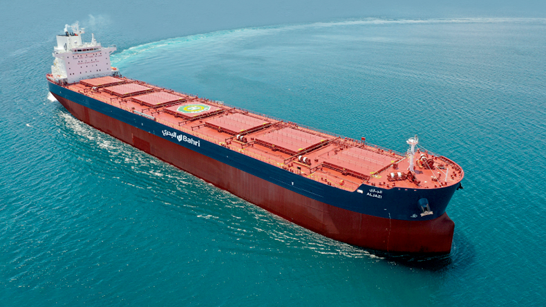 Bahri bulker Aljazi at sea