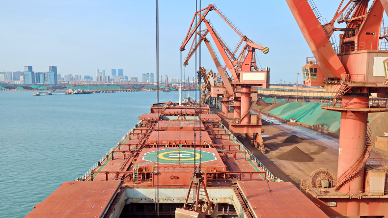 bulker in Rizho China by adobe