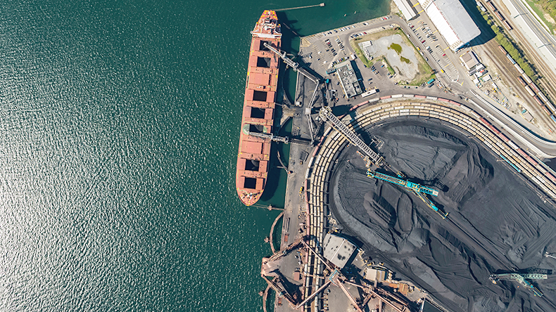 Dry Bulk loading coal