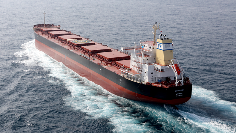 Safe Bulkers Panamax EFROSSINI dry bulker at sea