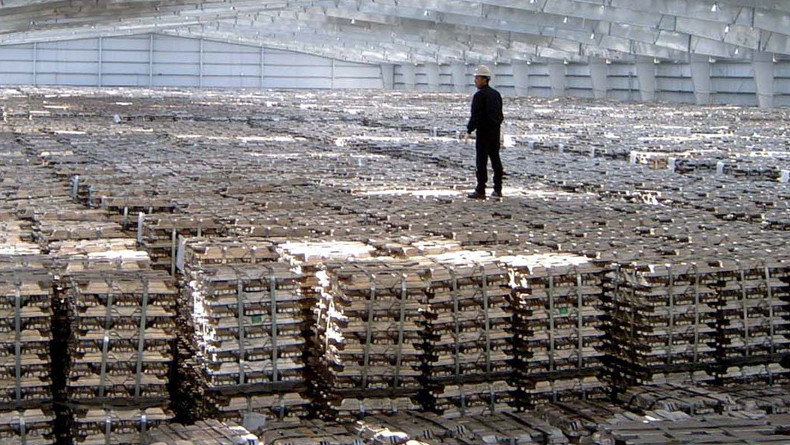 Aluminium imports in warehouse