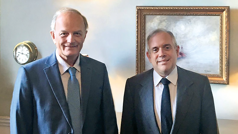 Intercargo John Platsidakis, left and Dimitrios Fafalios