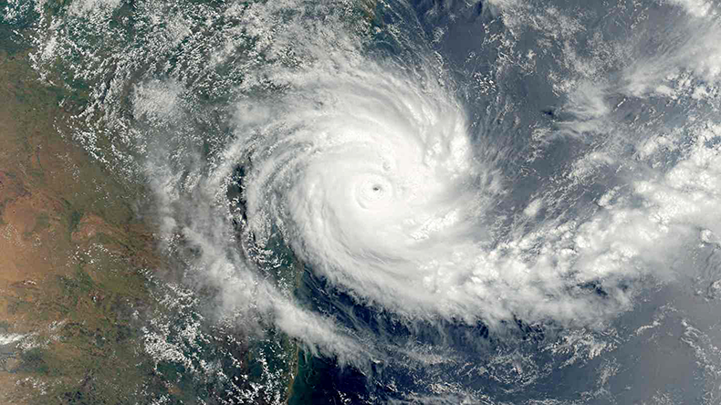 Cyclone Ditwah over Sri Lanka and south India - end of November 2025