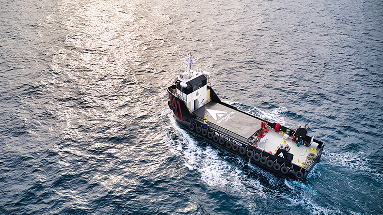 Antipollution's purpose-built waste collection vessel has been deployed in Suez