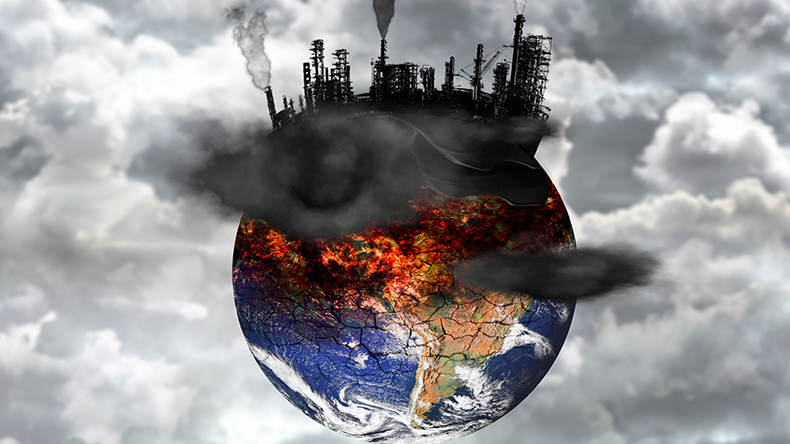 Earth pollution greenhouse gas