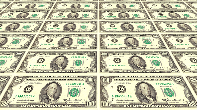 US dollars. FALKENSTEINFOTO / Alamy Stock Photo