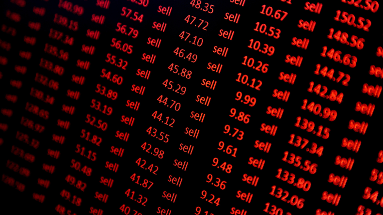 image portraying stock market sell-off
