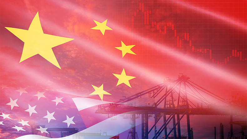 United States raised taxes on imports of goods from China on containership in export and import logistics