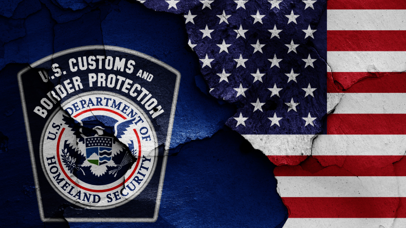 US Customs and US flag by adobe