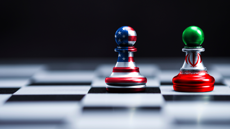 US Iran chess pieces by adobe