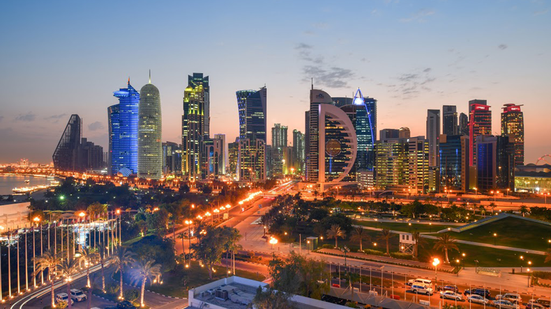 View of Doha city from the Sheraton Doha