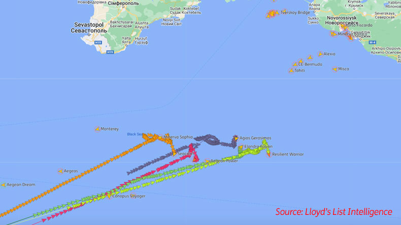 Tankers off Novorossiysk
