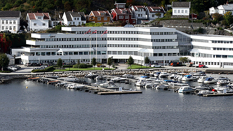 Gard office building at Strømsbu in Arendal in 2022