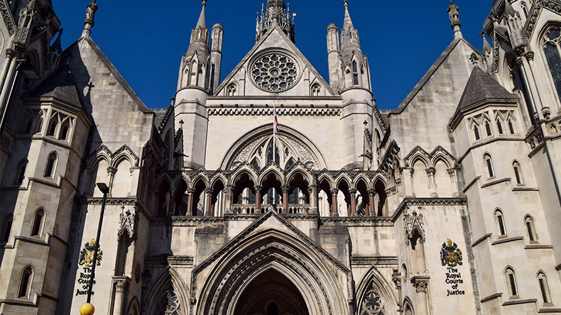 General view of the Royal Courts of Justice, London