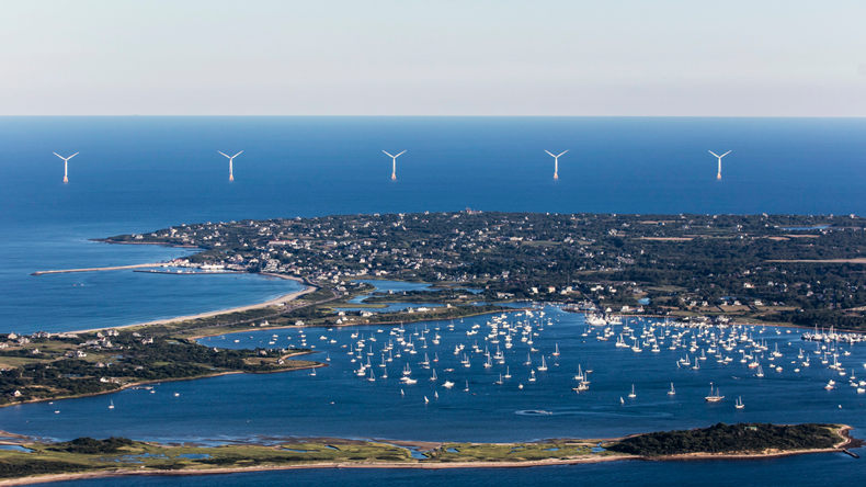 Block Island Wind Farm in Rhode Island is America's first offshore wind farm. Credit: Deepwater Wind