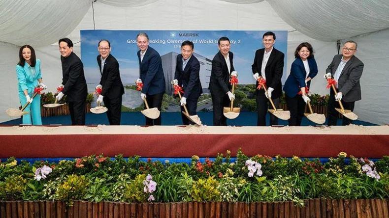 Executives and officials at World Gateway 2 in Singapore on July 19, 2023.