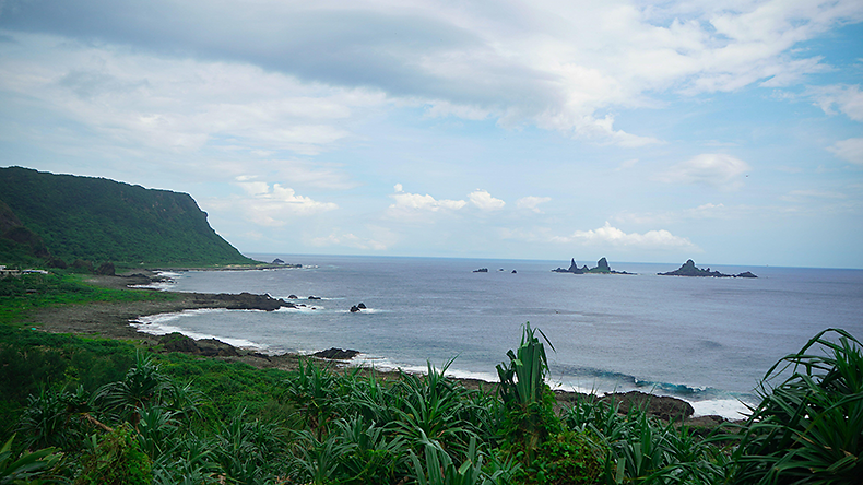 Lanyu, Taiwan. General view of the landscape of Orchid Island. 