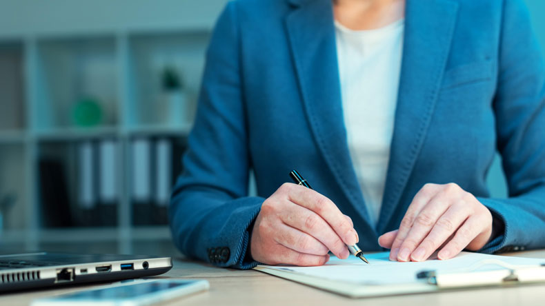 Female executive concept