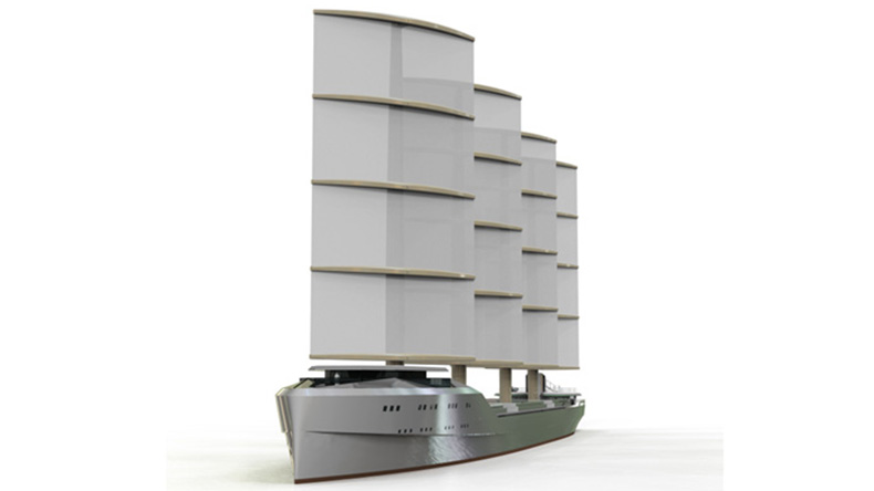 Smart Green Shipping Alliance wind-powered vessel model