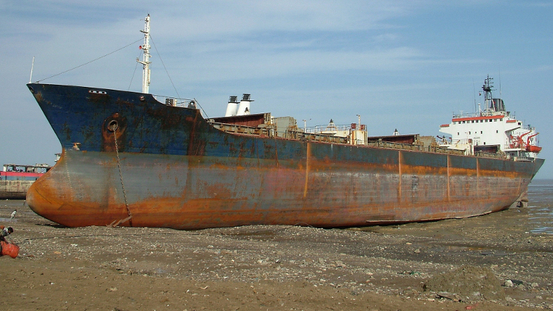 Ship Recycling facility in Alang, India